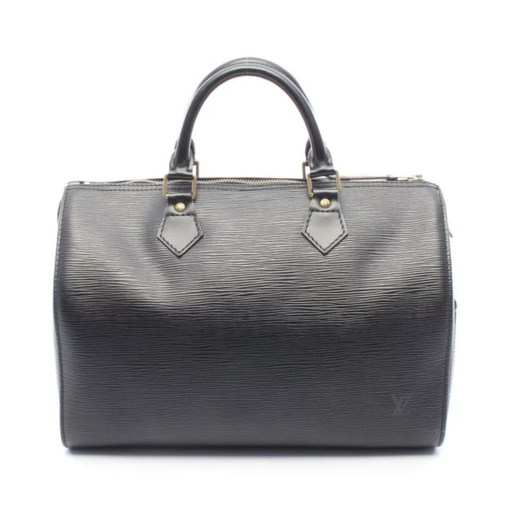 Louis Vuitton Speedy Handbag Leather Epi Black